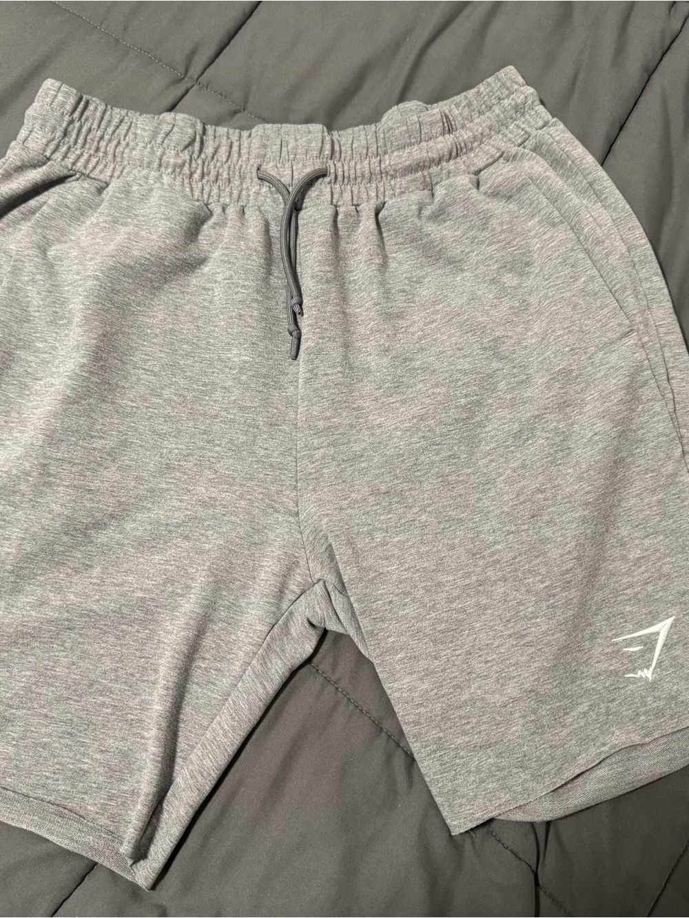 Gymshark Light Grey Athletic Drawstring Shorts